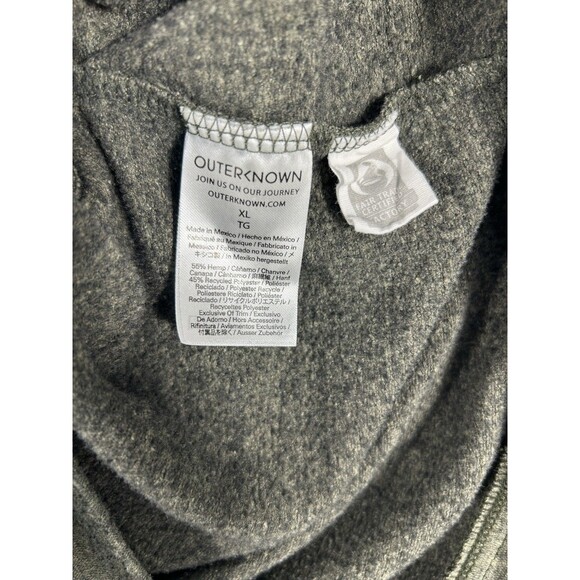 Outerknown Sweatshirt Men’s XL Olive Green Hemp Blend Organic Pullover - Picture 9 of 9